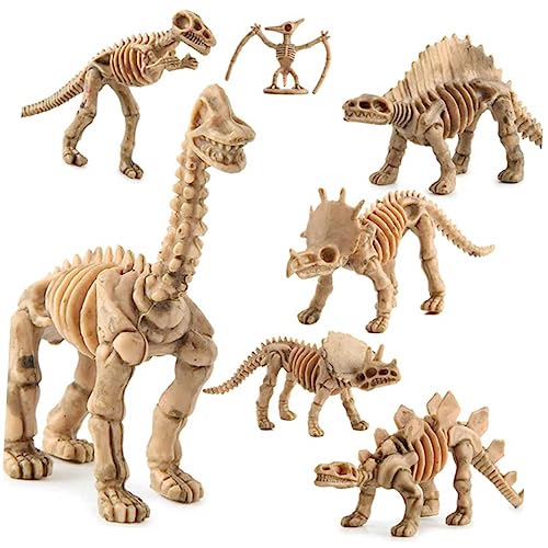 Beaupretty 12 Stück Teiliges Mini Dinosaurier Realistische Simulation Dinosaurier Skelett Modelle Pädagogische Dino Figuren für Kreative Dekoration für Zuhause Büro Party und Sammlung von Beaupretty