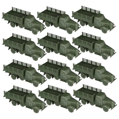 Beaupretty 12 Stück Teiliges Mini Militärfahrzeug Sicherem Detailreiche Sandtisch Modelle für Dekoration und Fotorequisite Fördert Eltern Junge Mädchen interaktion von Beaupretty