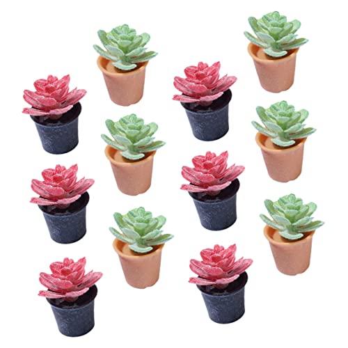 Beaupretty 12 Stück Teiliges Miniatur Bonsai Modell Künstliche Pflanzen für Puppenhaus Dekoration Lebensnahe Pottpflanzen für und Wohnaccessoires von Beaupretty