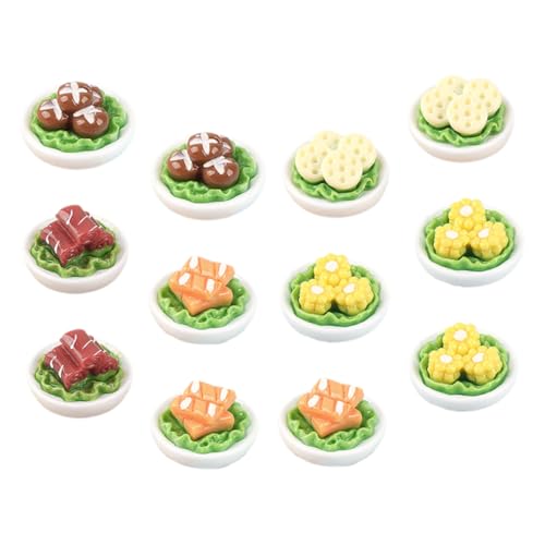 Beaupretty 12 Stück Teiliges Miniatur Gemüse Modellset Realistisch Leicht für Puppenhausküche Mini Haus Dekoration DIY Kreative Miniatur Lebensmittel Spielküche Zubehör von Beaupretty