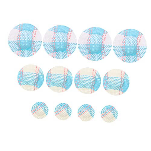 Beaupretty 12 Stück Teiliges Miniatur Hüte für Puppen Farbige Gestreifte Sonnenhüte für DIY Kostüme Leicht und Sicher für Puppenzubehör für Fotos und Spielaktivitäten von Beaupretty