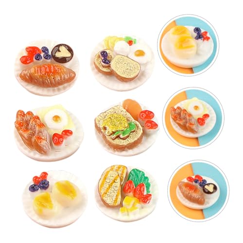 Beaupretty 12 Stück Teiliges Miniatur Lebensmittel Modell aus Resin Realistische Puppenhaus Dekorationen Vielseitige Mini Snack Deko für Basteln und Rollenspiele Kompakte Detailreich von Beaupretty