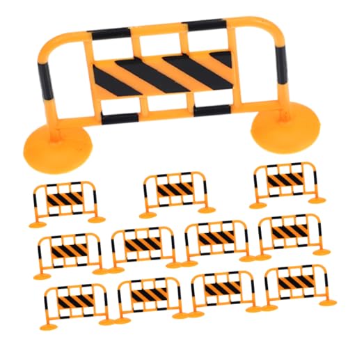 Beaupretty 12 Stück Teiliges Miniatur Verkehrsbarrieren Spielset Realistische Miniatur Verkehrsabsperrung aus Robustem Material für Puppenhausdekoration und Fotorequisiten Detailgetreu und von Beaupretty