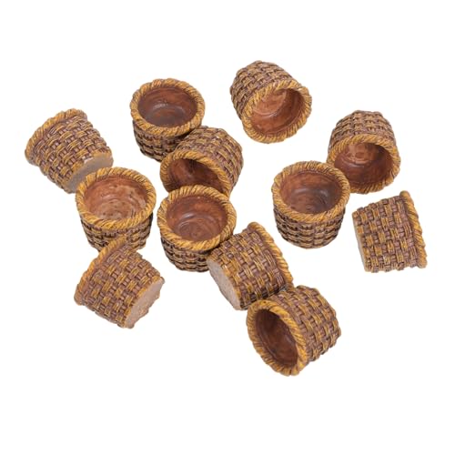 Beaupretty 12 Stück Teiliges Miniatur-rattankorb- Handgefertigte Kleine Geflochtene Körbe Leichte Mini-Dekoration für Puppenhaus DIY Bastelzubehör für Miniaturküchen und Feengarten Beaupretty 12 Stück Teiliges Miniatur-rattankorb- Handgefertigte Kleine Geflochtene Körbe Leichte Mini-Dekoration für Puppenhaus DIY Bastelzubehör für Miniaturküchen und Feengarten von Beaupretty