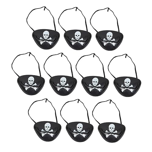 Beaupretty 12 Stück Teiliges Piraten Augenklappen Halloween Atmungsaktive Leichte Augenmasken für Erwachsene für Kostüm Party Maskerade Piraten Cosplay und Halloween Feiern von Beaupretty
