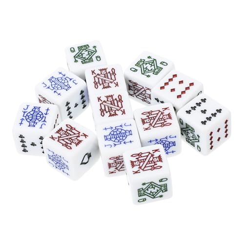 Beaupretty 12 Stück Teiliges Pokerwürfel Set aus Tragbar Weiß für Spieleabende und Kartenspiele Leicht und Einfach zu Transportieren Perfektes Zubehör für Unterhaltungsspiele Beaupretty 12 Stück Teiliges Pokerwürfel Set aus Tragbar Weiß für Spieleabende und Kartenspiele Leicht und Einfach zu Transportieren Perfektes Zubehör für Unterhaltungsspiele von Beaupretty