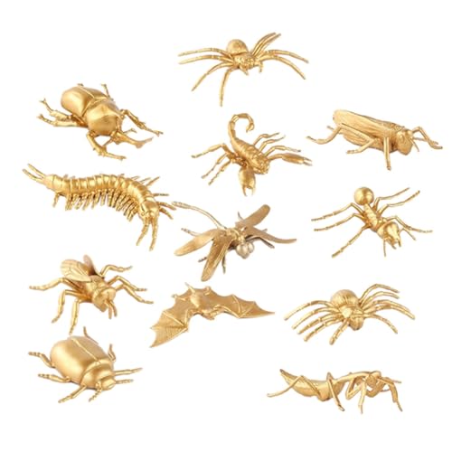 Beaupretty 12 Stück Teiliges Realistische Insekten Figuren aus Sicherem Kunststoff Langlebig und Geruchsfrei Pädagogisches Lernspielzeug für Kleinkinder zur Biologischer Kenntnisse und von Beaupretty