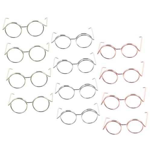 Beaupretty 12 Stück Teiliges Set Mini Puppenbrillen ohne Gläser Roségold Silber und Gold Accessoires für Kreative Rollenspiele und Puppendekorationen für und Überraschungen Beaupretty 12 Stück Teiliges Set Mini Puppenbrillen ohne Gläser Roségold Silber und Gold Accessoires für Kreative Rollenspiele und Puppendekorationen für und Überraschungen von Beaupretty