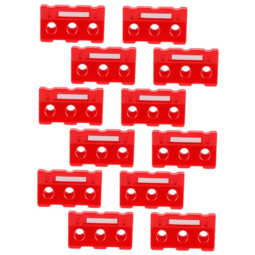 Beaupretty 12 Stück Teiliges Verkehrsabsperrset aus Robustem Material Pädagogisches Straßenbarrieren für Verkehrssicherheit und Kognitiver Entwicklung für Spielerisches Kindergarten von Beaupretty