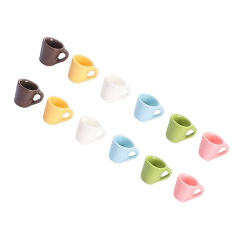 Beaupretty 12 Stück Teiliges aus Dekorativen Harzbechern Puppenhaus und Desktop Dekoration Mini Wasserglas Dekorationen für Sammler und Bastler von Beaupretty