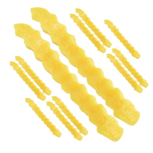 Beaupretty 12 Stück Teiliges aus Künstlichen Pommes Frites PVC Simulationsmodell Realistische Fotodekoration für Küche Restaurant Bar und Buffet von Beaupretty