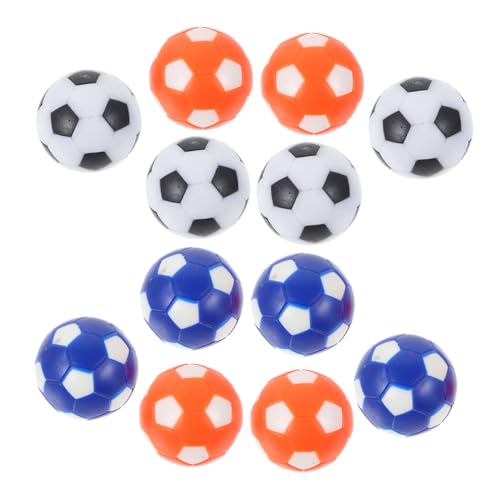 Beaupretty 12 Stück Tischfußball Ersatzbälle Mini Fußballbälle für Tischspielgeräte aus HIPS Langlebig und Stabil für Erwachsene Bunte Farbkombinationen für Partys von Beaupretty