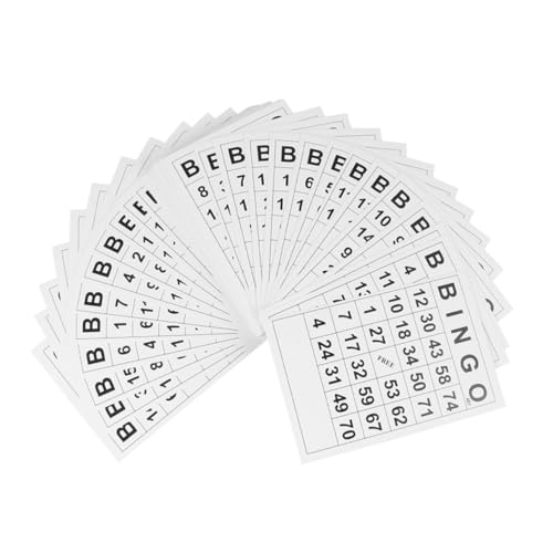 Beaupretty 120stücke Bingo-kartenspiel Mit Karten Tabletop Spiel Für Mehrere Spieler Geeignet Für Altersgruppen Wiederverwendbar Aus Strapazierfähigem Material von Beaupretty
