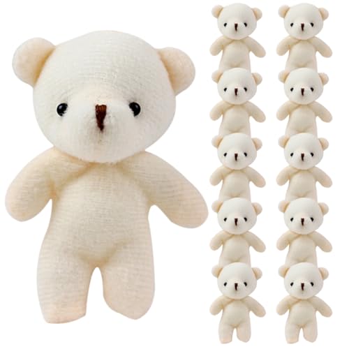 Beaupretty 12Stücke Mini Bär Anhänger Plüschbär Dekoration für Schlüsselanhänger Rucksack und Handtasche Niedliche Mini Bear Dolls für DIY Projekte und Gemütliche von Beaupretty