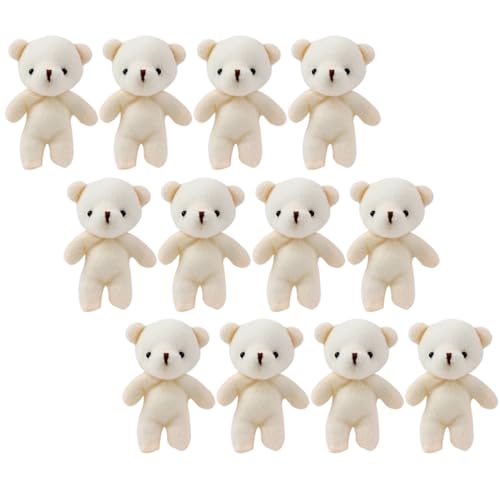 Beaupretty 12Stücke Puppe Hängend Ornament Tier Anhänger Niedliche Deko für Schlüssel Gepäck und Haus Weiche Farbige Bärenfiguren von Beaupretty