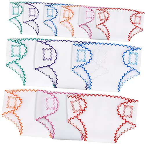 Beaupretty 12Stücke Wiederverwendbare Puppenwindeln Teiliges für Babypuppen Puppenkleidung Zubehör Fördert die Fantasie und Frühkindliche Bildung als von Beaupretty