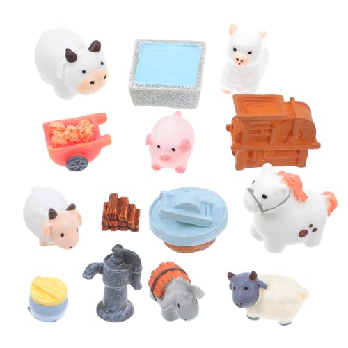 Beaupretty 14 Stück Teiliges Miniatur Farmtier Figuren aus Resin Kleine Tier Dekorationen für DIY Mikro Garten Puppenhaus Aquarium und Kreative Bastelprojekte Beaupretty 14 Stück Teiliges Miniatur Farmtier Figuren aus Resin Kleine Tier Dekorationen für DIY Mikro Garten Puppenhaus Aquarium und Kreative Bastelprojekte von Beaupretty