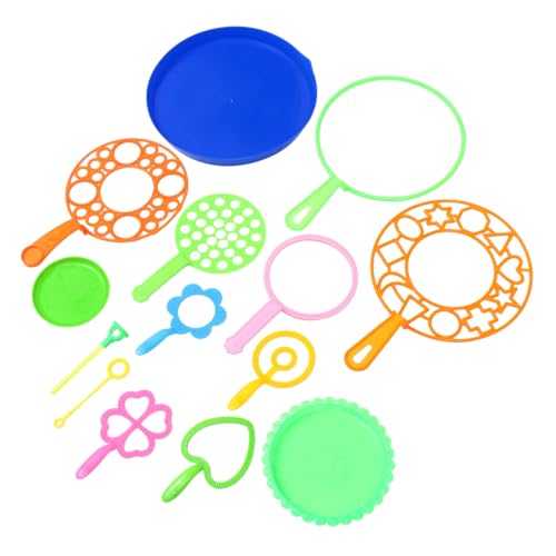 Beaupretty 14 Stück Teiliges Seifenblasenstab Set Bunt Verschiedene Formen Flexible Kunststoffstäbe Langlebig für Outdoor Spaß mit Kindern für Garten Party und Spiel Fördert Zufällige Farbe von Beaupretty