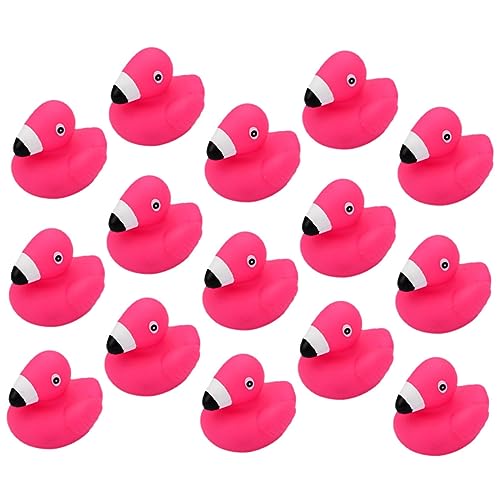Beaupretty 15 Stück Teiliges Badespielzeug Cartoon Flamingo aus Sicherem Vinyl Quiekendes Badetier für Kleinkinder Robustes Wasserspielzeug Kreativität und Motorik Beim Baden von Beaupretty