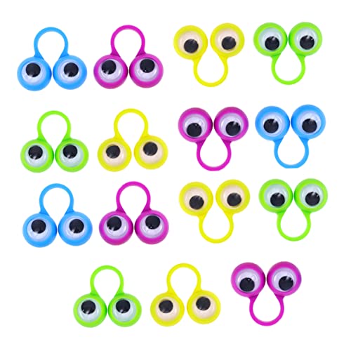 Beaupretty 15 Stück Teiliges Finger Ring Puppen mit Großen Augen Pädagogisches für Ab Jahren Leichtes Kunststoffmaterial für Theater Rollenspiele Partys und Kreative Zufällige Farbe von Beaupretty