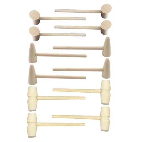 Beaupretty 15 Stück Teiliges Holzhammer Mini Holzklöppel Leicht Langlebig Sicher Abgerundete Oberfläche für Jungen Mädchen Ab Jahren Lernen von Beaupretty