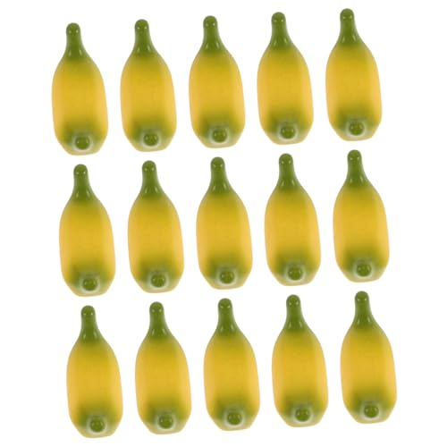Beaupretty 15 Stück Teiliges Mini Bananen Künstliche Früchte Deko DIY Miniatur Bananen Für Garten Dollhouse Zubehör Sammler von Beaupretty