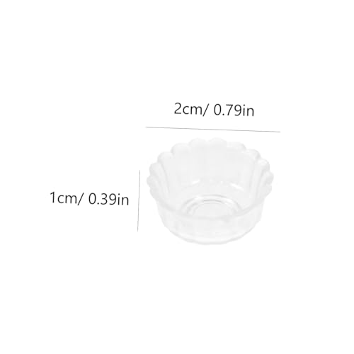 Beaupretty 15 Stück Transparentes Miniatur tafelservice Geeignet als Geschenk und Dekoration für Miniaturhäuser von Beaupretty