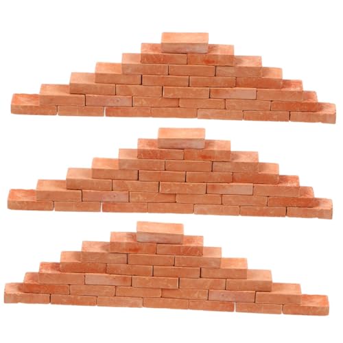 Beaupretty 150 Stück Maßstab Simulierte Backsteine für Sandtisch Modellbau DIY Mikro Landschaften und Miniaturhäuser von Beaupretty