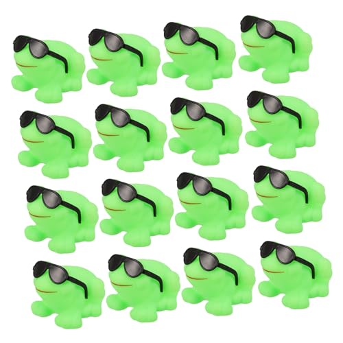Beaupretty 16 Stück Teiliges Badespielzeug mit Schwimmenden Froschfiguren und Sonnenbrillen Bunter Wasserspaß für Kleinkinder Leichtes Tragbares Bade Poolspielzeug für Junge Mädchen von Beaupretty