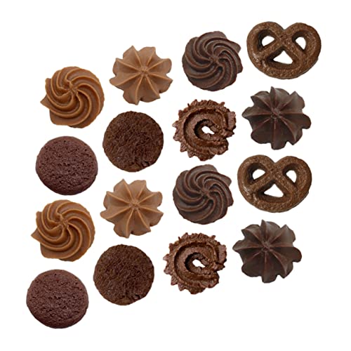 Beaupretty 16 Stück Teiliges Künstliche Kekse Realistische Simulation Dessertmodell PVC Spielzeugkekse Dekoration Fotorequisite für Küche Restaurant Hochzeit Kinderspielzeug von Beaupretty