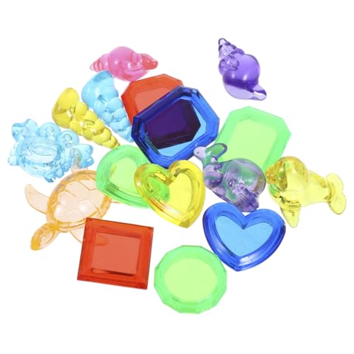 Beaupretty 16 Stück Teiliges Poolspielzeug Tauch Edelsteine mit Bunten Bruchfesten Unterwasser spielzeugen für Wasserspielzeug für Pool Strandpartys Tauchspielzeug für Schatzsuche und von Beaupretty