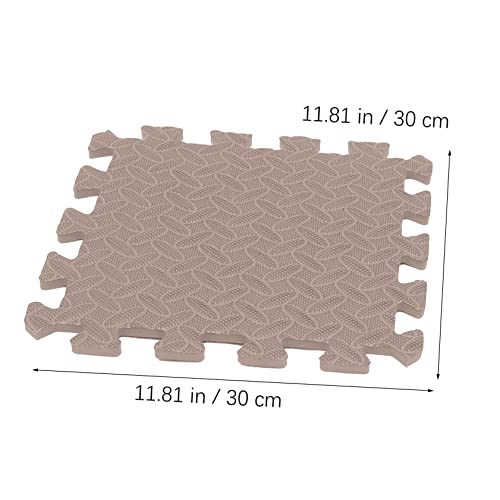 Beaupretty 16 Stück Teiliges Spielmatten aus Schadstofffreiem Schaumstoff Puzzlematten rutschfeste Dicke Bodenschutzmatten für Kinderzimmer und Krabbelbereich Rosa Braun von Beaupretty