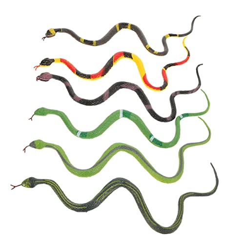 Beaupretty 18 Realistisches Teiliges Fake Snake aus Langlebigem Abs Detailgetreue Kleine Schlangenmodelle Gruseliges für Halloween Pädagogisch für und Verkleidungsspielzeug von Beaupretty