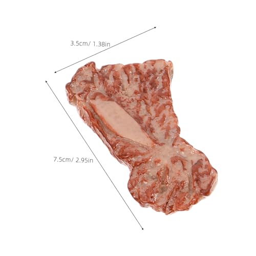 Beaupretty 18 Stück Teiliges Realistisches Fleischmodell Täuschend Echte Simulation Vielseitig für Küchen und Tischdekoration Fotografie Requisiten DIY Bastelbedarf und Lehrmittel von Beaupretty