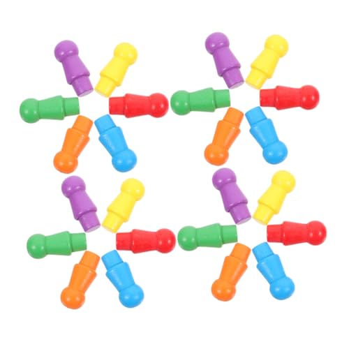 Beaupretty 180 Stück Teiliges Holzspiel Figuren Bunte Fein Polierte Chinese Checkers Spielfiguren für Traditionelle Brettspiel Ersatzteile Vielseitig für Familien Spielspaß und von Beaupretty