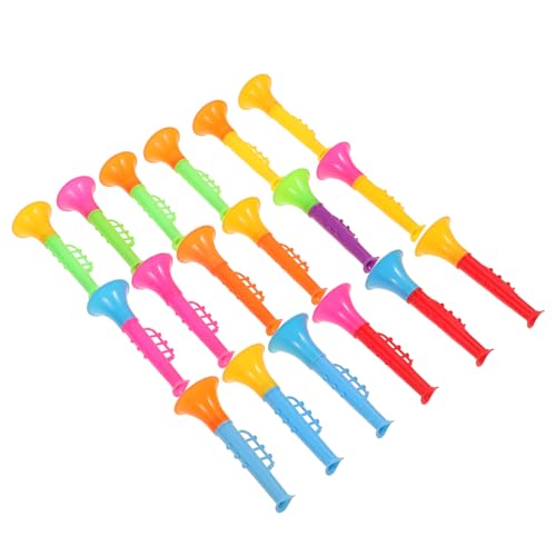Beaupretty 18Stücke Teiliges Mini Trompeten aus Kunststoff Lustiges für Partys Leicht und Tragbar für Geburtstagsgeschenke und Festivals von Beaupretty