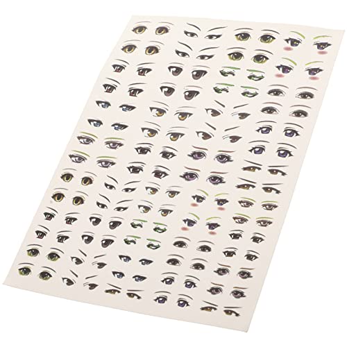 Beaupretty 1Blatt DIY Augenaufkleber Selbstklebende Papieraufkleber für Animation Puppen Langlebige Dekoration für Bastelprojekte Verschiedene Augenmuster für Kreative von Beaupretty