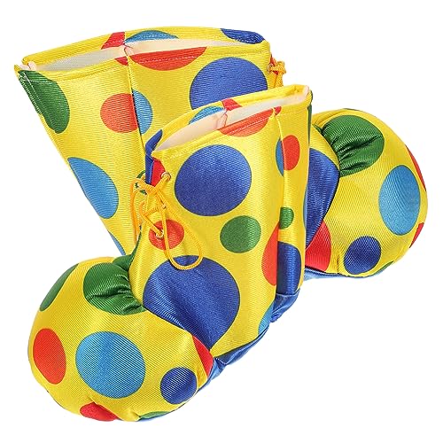 Beaupretty 1Paar Clown Cosplay Schuhe Zirkusschuhe Für Erwachsene Kostüm Zubehör Für Halloween Karneval Mottopartys Dekorative Hausschuhe von Beaupretty
