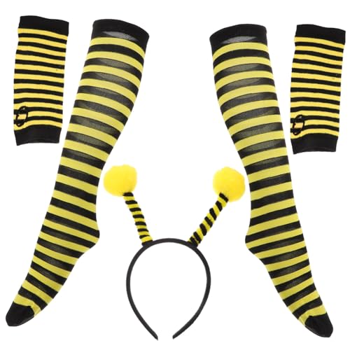 Beaupretty 1Satz Bienenkostümset für Stirnband Gestreiften Strümpfen Handschuhen für Fasching Halloween Bühnenaufführungen Atmungsaktivem Material Gefertigt Beaupretty 1Satz Bienenkostümset für Stirnband Gestreiften Strümpfen Handschuhen für Fasching Halloween Bühnenaufführungen Atmungsaktivem Material Gefertigt von Beaupretty