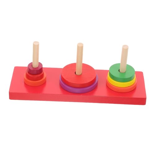 Beaupretty 1Satz Bunter Ring Stapelturm für Kleinkinder Motorisches Kreativität und Hand Auge Koordination von Beaupretty