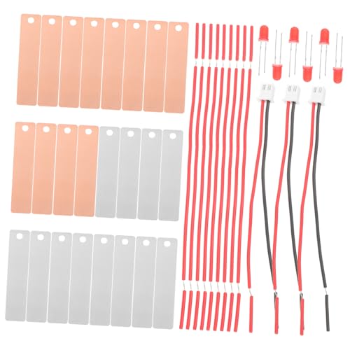 Beaupretty 1Satz DIY Fruchtbatterie Wissenschaftsexperiment Kreatives Lernspielzeug für Schüler Kupfer Elektroden für Sichere Experimente für Schulprojekte und Wissenschaftliche von Beaupretty