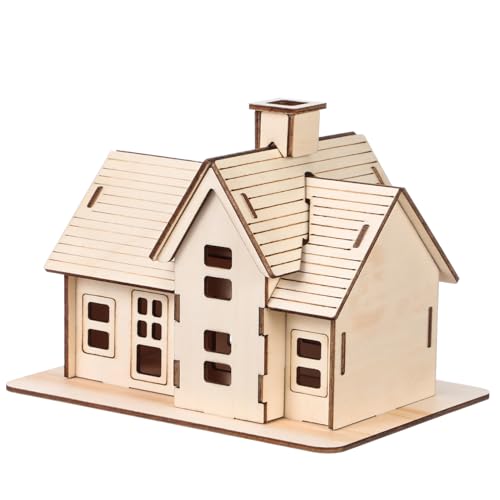 Beaupretty 1Satz DIY Modell Puzzle Exquisites Montagehaus für als Dekoration für Zuhause Büro Kreatives zu Weihnachten und Geburtstagen von Beaupretty