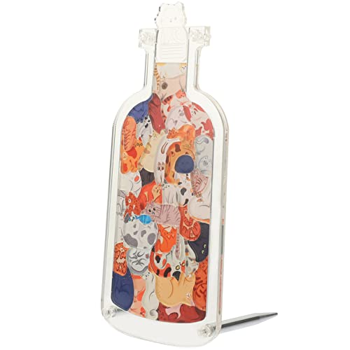 Beaupretty 1Satz Driftflasche Puzzle mit Cartoon Tieren Kreatives Kinderspielzeug zur Dekoration für Zuhause und Büro Vielseitig Einsetzbar und im Retro Design von Beaupretty