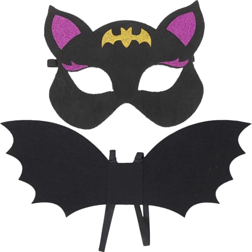 Beaupretty 1Satz Fledermaus Kostüm Für Cosplay Fledermausmaske Dekorative Fledermausflügel Für Halloween Partys Für Jahren Strapazierfähigem Material von Beaupretty