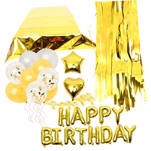 Beaupretty 1Satz Geburtstagsballons aus Aluminiumfolie Leicht und Aufblasbar für Partydekorationen Geeignet für Türen Wände und Fenster Goldene Tischdeko Beaupretty 1Satz Geburtstagsballons aus Aluminiumfolie Leicht und Aufblasbar für Partydekorationen Geeignet für Türen Wände und Fenster Goldene Tischdeko von Beaupretty