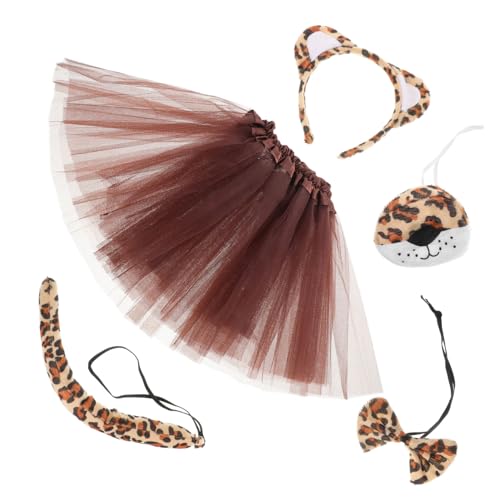 Beaupretty 1Satz Haarbänder mit Tierohren Leopardenmuster Teiliges Cosplay für Halloween Weihnachten Partys Kreatives Kostümzubehör mit Rock Nase für Erwachsene Beaupretty 1Satz Haarbänder mit Tierohren Leopardenmuster Teiliges Cosplay für Halloween Weihnachten Partys Kreatives Kostümzubehör mit Rock Nase für Erwachsene von Beaupretty