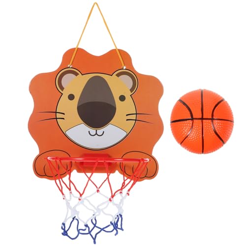 Beaupretty 1Satz Hängendes Basketballkorb Set für Höhenverstellbarer Mini Basketballständer mit Aufblasbarem Ball für Schlafzimmer und Büro Luftpumpe und Montagezubehör von Beaupretty