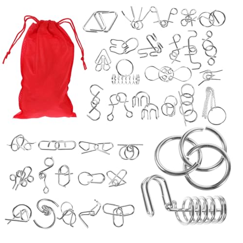 Beaupretty 1Satz Interaktives Metallrätsel für Teiliges Entwirrungsrätsel aus Langlebigem Material Montessori Kreativität und Analytischen Fähigkeiten von Beaupretty