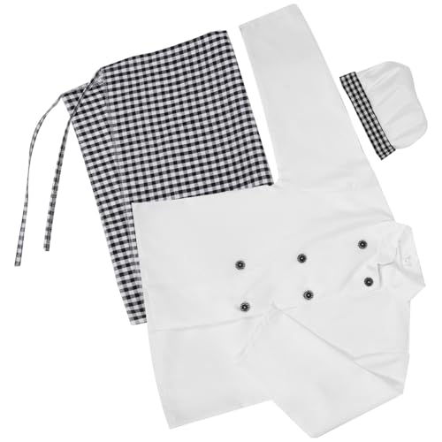 Beaupretty 1Satz Kochkostüm mit Schürze Bäckerhut und Langärmliger Karierter Kochjacke für Rollenspiele der Küche für Jungen und Mädchen Fördert Interesse Am Backen Beaupretty 1Satz Kochkostüm mit Schürze Bäckerhut und Langärmliger Karierter Kochjacke für Rollenspiele der Küche für Jungen und Mädchen Fördert Interesse Am Backen von Beaupretty