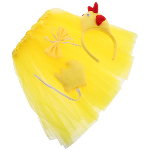 Beaupretty 1Satz Küken Kostümset für Tutu Rock Stirnband Fliege Verwandeln Junge Mädchen Einen Charmanten Hahn für Halloween Karneval Cosplay Partys Weiche Beaupretty 1Satz Küken Kostümset für Tutu Rock Stirnband Fliege Verwandeln Junge Mädchen Einen Charmanten Hahn für Halloween Karneval Cosplay Partys Weiche von Beaupretty